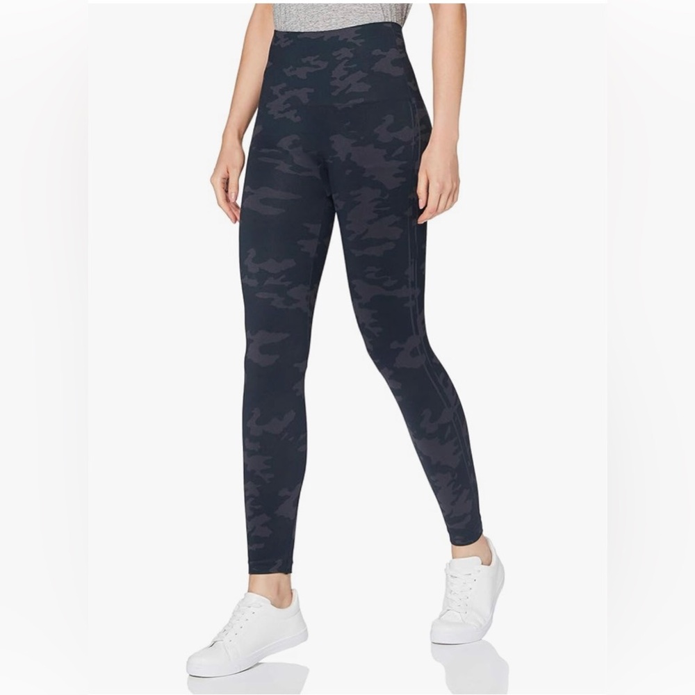 SPANX Look at Me Now High-Rise Seamless Camo Leggings - Black